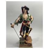 Vintage Polychrome Pirate Statue