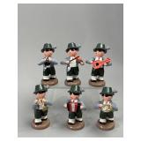 Vtg Erzgebirge Wooden Musician Figurines