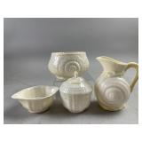 Vtg Belleek Mini Irish Pottery Shell Items