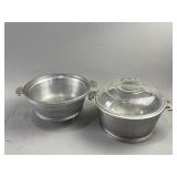 Vtg Guardian Service Double Boiler Pot Set w/Lid