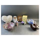 Royal Albert Porcelain Vase, Seashell Lamp, & More