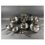 Set of (7)  Command Performance Stainless Steel