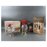 Vintage (4) Crystal Bowls w/ Stands & More