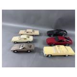 (6) Plastic Model Cars