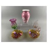 Vintage Carnival Glass, Hand Blown & More