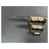 (3) Frost Cutlery Knifes