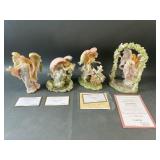 (4) Seraphim Classics Angel Sculptures w/ COA