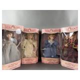 Vintage (4) Collectible Memories Porcelain Dolls