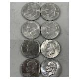 1971,72, 74 & 78 Eisenhower Dollar Coins