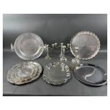 Silver Plated Trays, Candelabrums & More