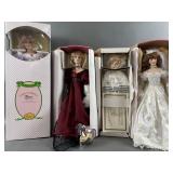 (4) Vintage Porcelain Dolls NIB