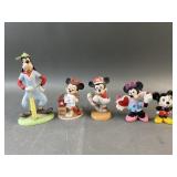 (5) Walt Disney Mickey & Minnie Figurines
