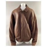 Menï¿½s Vintage London Fog Brown Leather Jacket