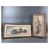 (2) Vintage Water Color Framed Paintings