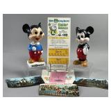 Vintage Mickey Mouse Bobblehead Doll & More