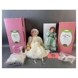 (2) Paradise Galleries Porcelain Dolls