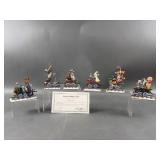 (6) piece  Disney Porcelain Holiday Train