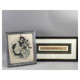 Framed Hand-colored Etching M. Lehman & More