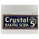 Vtg Framed Advertising Metal Sign Baking Soda