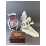 Chinoiserie Vase, Italian Santini Sculpture & More