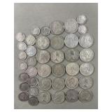Antique Silver Canadian Dimes & Quarters