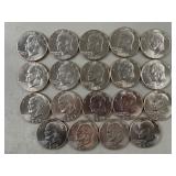 19 - Uncirculated Eisenhower Dollars