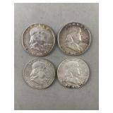 4- Silver Franklin Half Dollar