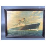 Vtg Framed & Signed Painting of Conte Di Savoia