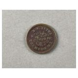 1860ï¿½s Civil War Token B.W. Titus Dry Goods