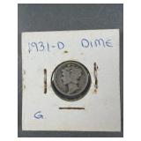 193-D Mercury Dime