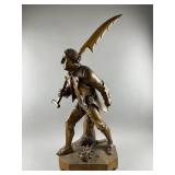 Grau Holz Hand Carved Wooden Statue 1798