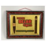 Vtg Original Belar Tin Cigar Sign