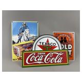 Vintage Porcelain Coca-Cola Advertising Sign/More
