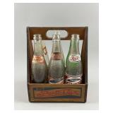 Vtg Pepsi-Cola Wooden Carrier & More