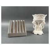 Cat Metal Coin Holder & Ceramic Vase