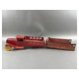 Vtg Wyandotte Pressed Steel Stake Truck & More