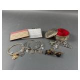 Assorted Jewelry, Box & Coach Wallets