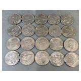 (20) 1972-78 Eisenhower Dollars