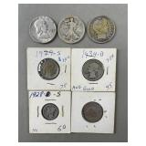 3- Silver Half Dollars & More