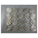 (20) 1974 Eisenhower Dollar