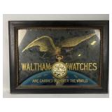 Vintage Waltham Watches Advertising Sign