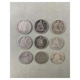 1843-1889 Seated Liberty Silver Dimes