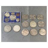 Kennedy Half's & 64 Mint Set
