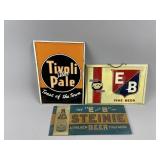 Vintage-Style Advertising E&B Beer Sign & More