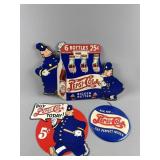 Vtg Cardboard Pepsi & Pete Advertising Sign/More