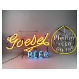 Neon Goebel Beer Sign & More