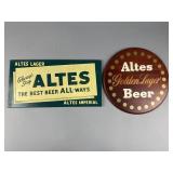(2) Altes Beer Signs