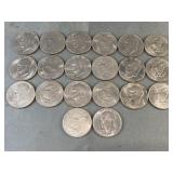 (20) 1972-76 Eisenhower Dollars