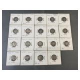19 Mercury Silver Dimes