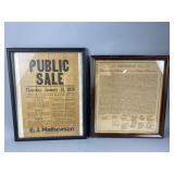 Antique Public Sale Paper & More